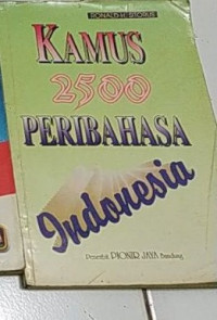 Image of kamus 2500 peribahasa indonesia