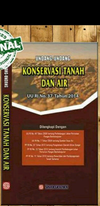 Image of UNDANG-UNDANG KONSERVASI TANAH DAN AIR